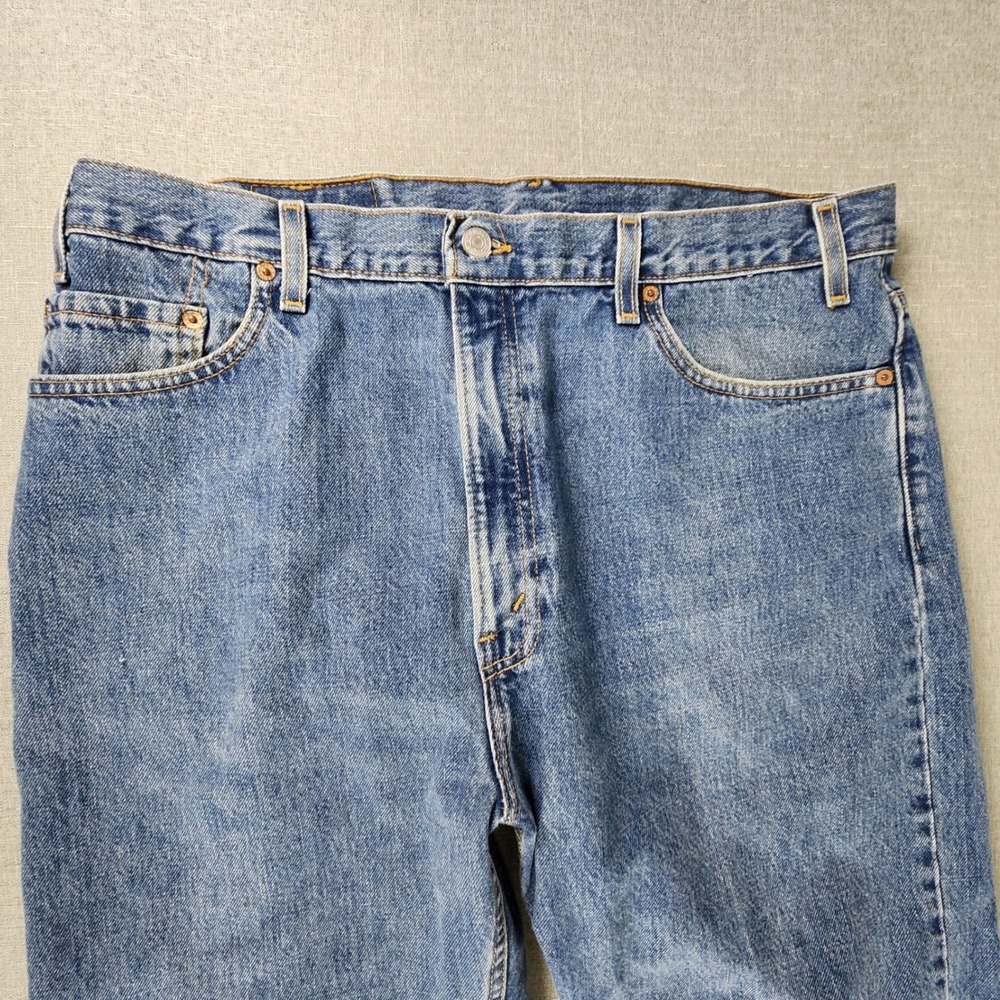 Vintage Levis 505 Regular Fit 40x32 Straight Leg Jeans Blue Made in USA EUC - Picture 11 of 11